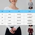 thumbnail image 3 of aidice Workout Tops for Women Round Neck Long Sleeve Side Ruched Slim Fitting Yoga Athletic Tshirts, 3 of 4