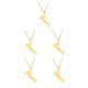 thumbnail image 2 of Collar de amistad Jumpingount mapa italiano étnico Oro, 2 of 6