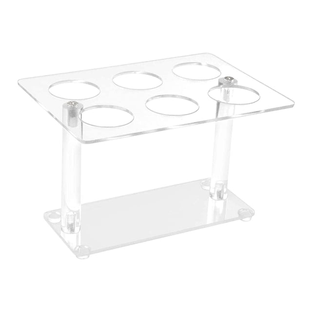 Support de Cône 1Pcs, Support de Cône de Crème Glacée en Acrylique Transparent, Support de Présentation de Cône, Support de Rouleau à Main pour Sushi (6 Trous)