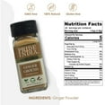 thumbnail image 2 of Pride of India – Ginger Fine Ground – Gourmet Spice – Blends Well – Good for Cooking/Baking/Tea & More – No Additives – Fresh Root Powder – Easy to Use – 2.2 oz. Small Dual Sifter Bottle, 2 of 6