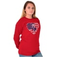 thumbnail image 3 of Betty Boop Heart Patriotic Vintage Women Plus Size Long Sleeve Tee Brisco Brands 2X, 3 of 4