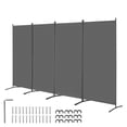 thumbnail image 1 of Room Divider VEVOR - Pantalla de privacidad plegable de 4 paneles, color gris, 1 of 9