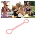 thumbnail image 2 of 1 Pc Durable 8-Shaped Yoga Stretch Band for Stretching 18.90"x3.94" Pink, 2 of 4