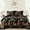 Black, variant on Dintszyayue 3Pcs Floral Quilt Set Queen,Black Botanical Soft Bedspread Lightweight Coverlet Set Adult(90"X96")