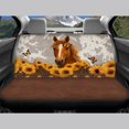 thumbnail image 6 of Uourmeti Horse Sunflower Butterfly Design Car Seat Covers Full Set Auto Interior Decor Protector Easy to Install Washable Non Slip Fit for Sedans Trucks, 6 of 9