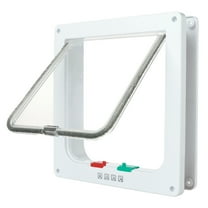 STARTWO ABS Acrylic Cat Flap for Cats, Dog Doors, Cat Door, Wall Door for Indoor and Outdoor Doors, Magnetic Cats, for Pets, White.