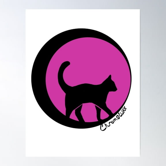 Mooncats Poster Wall Art, Modern Wall Decor For Living Room Bedroom, 8x12 UNFRAMED