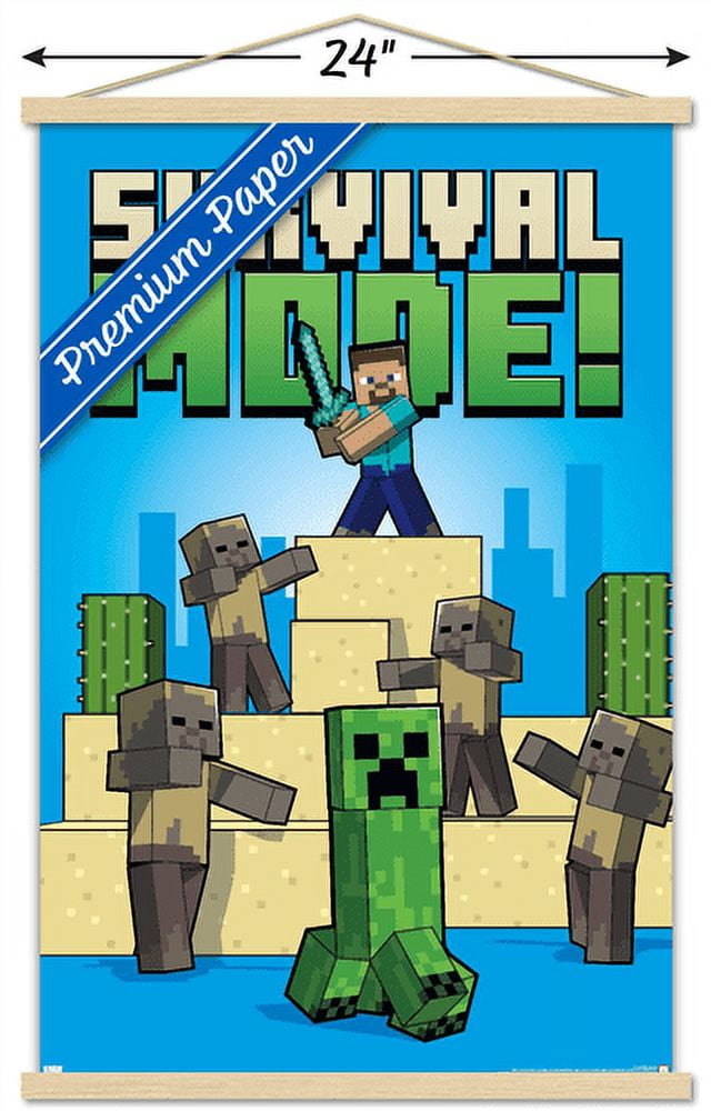 Minecraft survival mode . Classic  Magnet for Sale by hattazillsu