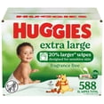 thumbnail image 3 of Huggies Extra Large Baby Wipes, Unscented, 14 Flip-Top Packs (588 Wipes Total) (Select for More), 3 of 14