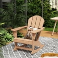 thumbnail image 2 of Keller HDPE Plastic Outdoor Rocking Chair in Teak, 2 of 5