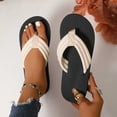 thumbnail image 2 of jiaxiM Jelly Flip Flops for Women Thong Sandals for Women Wide Soft Ladies Slippers Non- Rubber Sole Orthofeet Shoes for Women for Summer Beach, 2 of 9