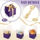 thumbnail image 2 of Favor Boxes Jutom Mini 100 unidades moradas con cinta dorada (5 x 5 x 5 cm), 2 of 7