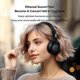 thumbnail image 3 of Thinkplus TH54 Over Ear Headphones BT Noise Cancelling Wireless Headset with Stereo Sound Portable Wired Headphone for Gaming Office Travel, 3 of 5