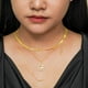 thumbnail image 4 of Juego de Collar con Capas de 3 Pzas JeenMata con Dijes de Estrellas Chapados en Oro Amarillo, 4 of 5