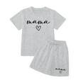 thumbnail image 4 of Gelikeya Preppy Girls Clothes Clothes for Girls Tween Clothes 10-12 Girls Trendy Toddler Two Piece Set Kids Short Sets (Grey, 13-14 Years), 4 of 4