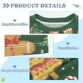 thumbnail image 2 of FORMRS Boys Rash Guard with Short Sleeves UPF 50+ Swim Shirts Sizes 3-12T, Beige Christmas Gingerbread, 2 of 6