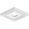 thumbnail image 2 of 10"W x 6 5/8"H x 2"ID x 3 1/2"C x 1"P Diamond Architectural Grade PVC Contemporary Ceiling Medallion, 2 of 11