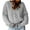 Gray, variant on Lovskoo 2024 Sweaters for Women Long Sleeve Trendy Solid Color Pullover V-Neck Cable Knit Loose Sweater Casual Sweater Gray