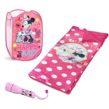 Disney Minnie Mouse Sleepover Set with BONUS Hamper