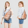 thumbnail image 4 of Cute Cartoon Fox Print Sling Bag - Fluffy Foxy Forest Design Crossbody Backpack for Women & Men, Water-Resistant Shoulder Daypack (Artistic Fox Pattern, Lightweight & Durable), 4 of 4