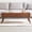47.24 In.W  + Walnut, variant on Elevating Low Coffee Table, 100% Solid Oak Wood with Storage Shelf, Easy to Assemble Study or Work from Home Table, Multifunctional Wooden Table, Walnut