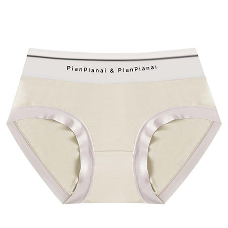 HCURIBAD Panties for Women Clearance Women s Modal Thin Panties Breathable No Trace Hip Wrap Triangle Panties Seamless Underwear Cotton Underwear No Show Underwear  1x Ladies Panty Beige M