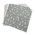 thumbnail image 1 of 7pcs 50*50cm Cotton Fabric DIY Assorted Squares Pre-Cut Bedding Suite Quarters Bundle (Grey), 1 of 8
