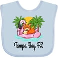 thumbnail image 3 of Inktastic Tampa Bay Florida Flamingo Girls Baby Bib, 3 of 4