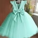 thumbnail image 1 of green 01 Vestido de tul de cumpleaños con flores para niña pequeña, vestido de boda con lazo sin espalda, ropa de fiesta para niños, vestido rosa de princesa, vestidos con lazo pa, 1 of 5