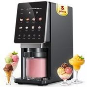 Alcarin Homemade Ice Cream Maker Machine with 3 Pints, 10 Preset Programs, Respin & Mix-In for Gelato, Sorbet, Frozen Yogurt & Slushies