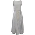 thumbnail image 4 of DHFJKG 2 Piece Skirt Sets Women's Summer Outfits Sleeveless Crop Tank Top And Midi Drawstring Skirts Set With Pockets Casual Beach Vacation Clothes Trendy Outfit, 4 of 5