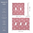 thumbnail image 3 of Christmas Pink Candy Cane with Bows Light Switch Cover Electrical Outlet Cover Replaceable Wall Plates 3-Gang, 3 of 8