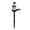 F Black, variant on Outdoor Halloween Decorations Yard Solar Sugar Skull Garden Stake Light for Lawn Patio Spooky Day of The Dead Decor