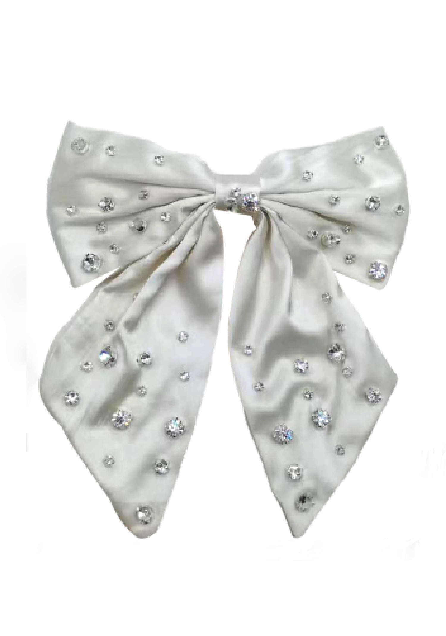 Believe by Brilliance Women's Glass Stone Embellished Hair Bow Hair Barrette, Female, 1 Piece