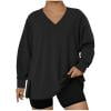 thumbnail image 7 of Xdegoge V Neck Sweatshirts for Women Plus Size Oversized Loose Fit Tops Fall Fashion Clothes Side Split Long Sleeve Pullover Shirts Tunic Dressy Casual Blouses, L-5Xl, 7 of 7