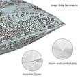 thumbnail image 3 of Pofeuu Pirate Adventure Map Print Double-sided plush pillowcase Square Throw Pillow Covers Pillows Cover for Living Room Bedroom Sofa Couch Cushion Cover（No pillow core）-24"x24", 3 of 7