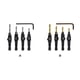 thumbnail image 2 of Kenally Juego de 4 brocas avellanadoras, brocas de perforación DIY, punzonado de acero de alta velocidad, fresado, perforador de carpintería de Metal, Herramientas y ferretería Gold Kenally TO001274-02, 2 of 6