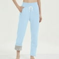 thumbnail image 4 of UAMVSH Fleece Lined Sweatpants Women 2024 Winter Warm Fuzzy Lined Athletic Joggers Pants with Pockets, 4 of 7