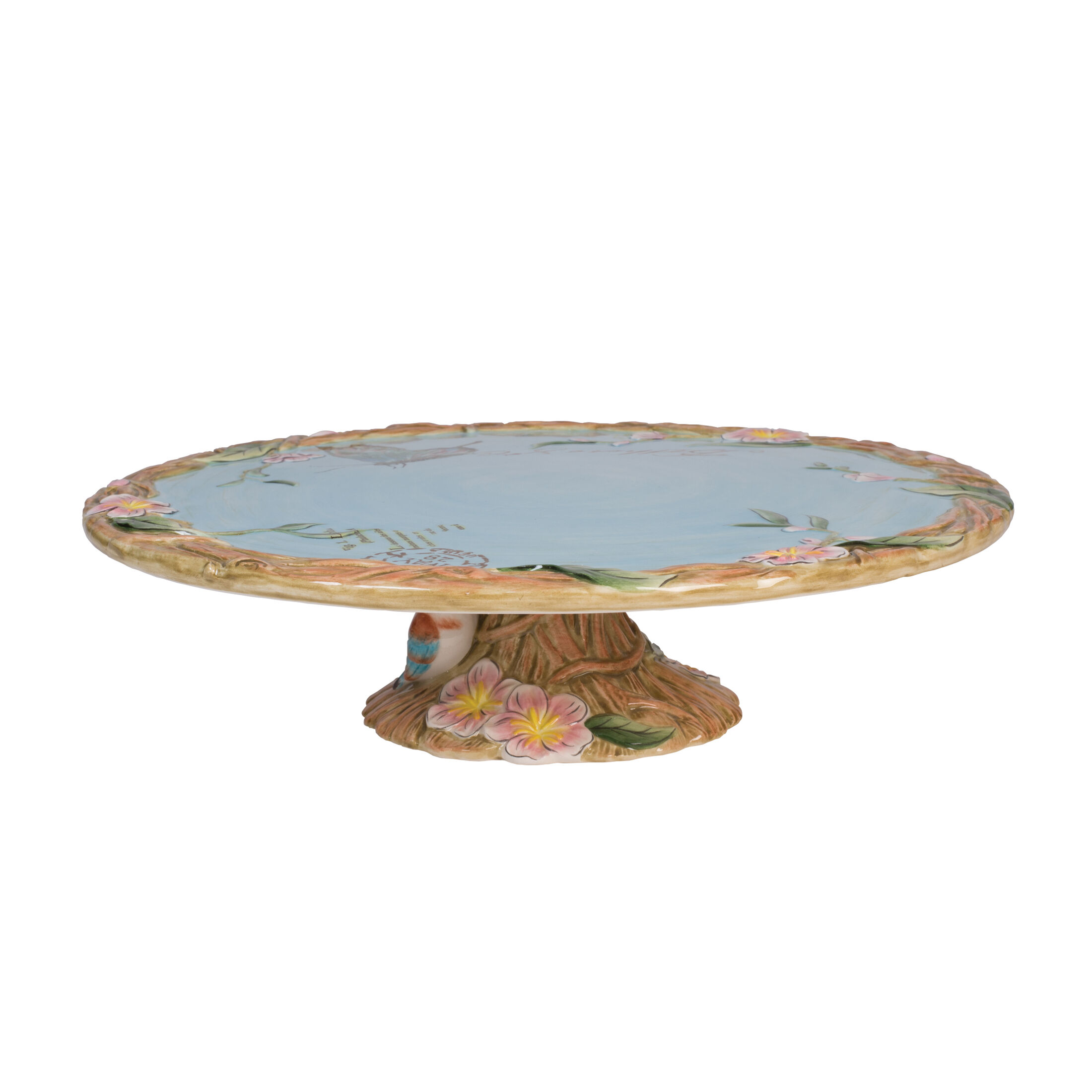 Fitz and Floyd Toulouse 11 1/4 in Footed Cake Plate