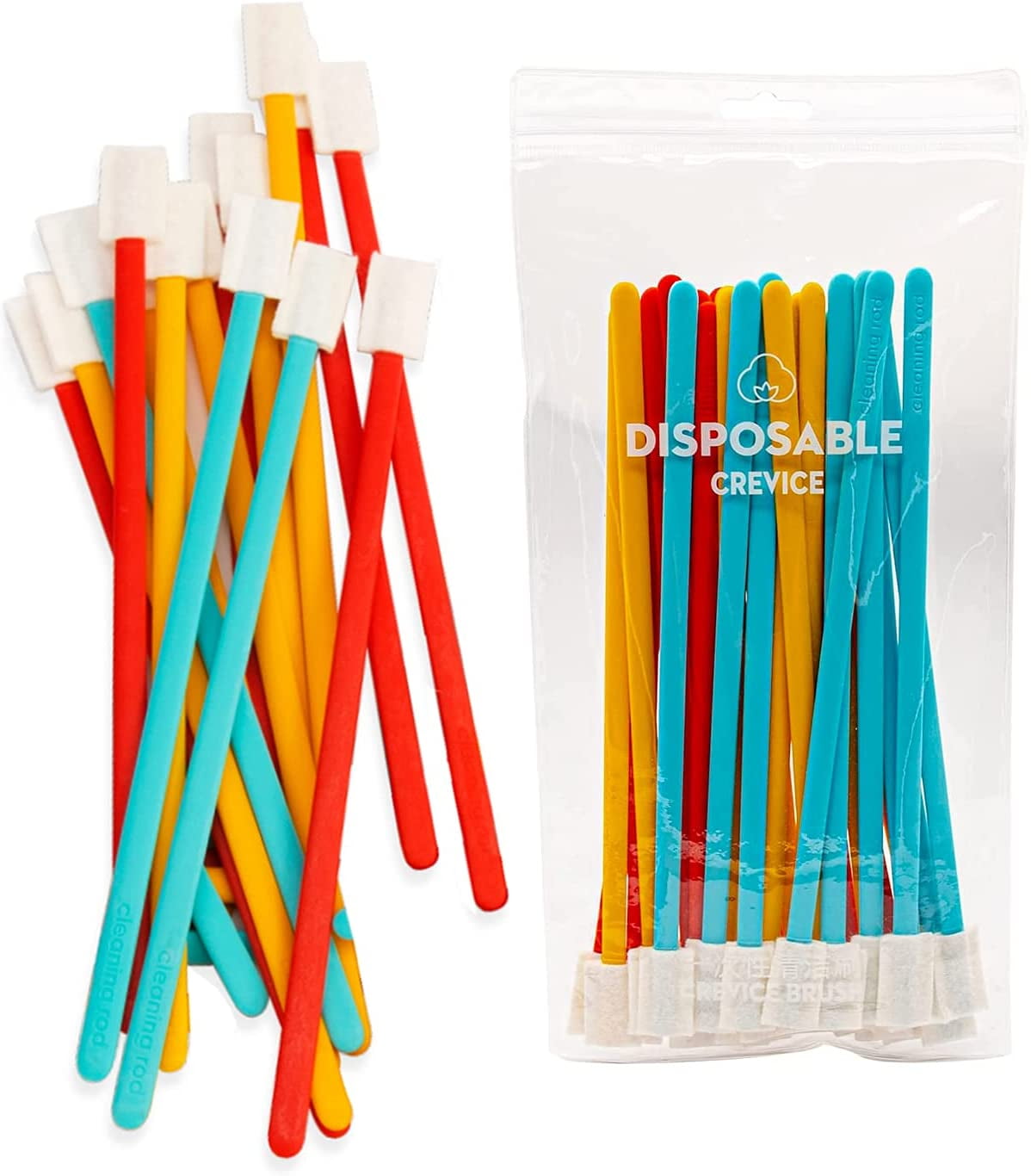 Disposable Crevice Cleaning Brushes for Toilet Corner Brush Skinny Gap