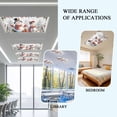 thumbnail image 4 of Ceiling Light Cover for Classroom, White Christmas Snowman Magnetic Fluorescent Light Covers Filter for School,Office, 2X4&nbsp; FT, Pack of 3, Winter Holly Berry Grey Snowflakes, 4 of 8