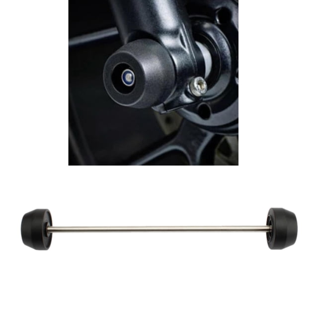 Deslizadores de rueda delantera Yotijar Para Motocicleta 1200 T120 Negro