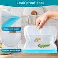thumbnail image 4 of CSChome Fresh-keeping Bag Reusable Transparent Food Storage Container Leakproof Double Zipper Sandwich Bag, 4 of 6
