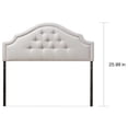 thumbnail image 4 of Copper Grove  Daisy Modern Button Tufted Headboard Beige, Grey King, 4 of 5