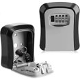 thumbnail image 1 of KAIYANG Caja de seguridad para llaves con combinación de 4 dígitos para montaje en pared, caja de seguridad para compartir llaves de forma segura en interiores y exteriores, 1 of 4
