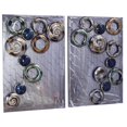 thumbnail image 1 of Heather Ann Creations W74146 Cercles Creux sur Brossées&44; Multicolore - Lot de 2, 1 of 1