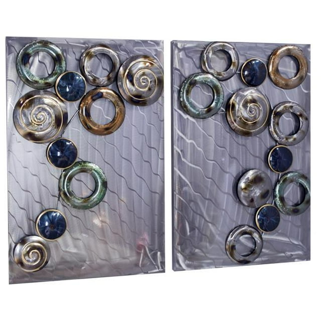 Heather Ann Creations W74146 Cercles Creux sur Brossées&44; Multicolore - Lot de 2