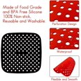 thumbnail image 2 of Doublures en Silicone pour Friteuse à Air Chaud - 8 Pouces Rondes, Tapis de Panier Réutilisables Antiadhésifs 2 Pack, Accessoires pour Friteuse à Air pour Cosori, Gowise, Innsky, Dash et Plus (8 Pouces), 2 of 7