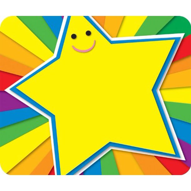Carson Dellosa Rainbow Star Name Tags 150006 40 Self adhesive Name carson-dellosa-rainbow-star-name-tags-150006-40-self-adhesive-name