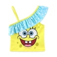 thumbnail image 2 of SpongeBob SquarePants UPF 50+ Bathing Suit Tankini and Bikini Bottom Swimsuit Set (Girls), Sizes 4-8, 2 of 6